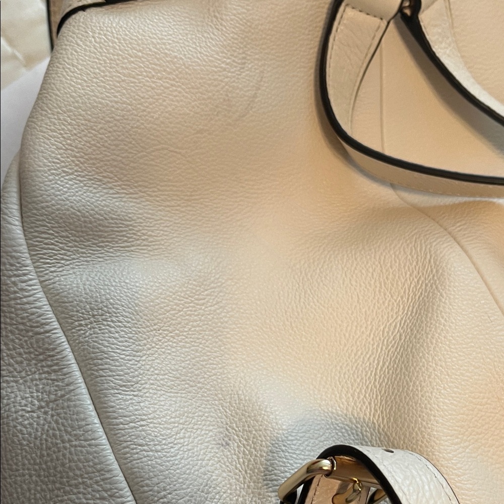 Coach Billie Chalk White Pebbled Leather Backpack w/Adjustable Straps & Pockets! - Picture 15 of 16